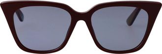 Alexander McQueen Am 0556S Zonnebril - Dames - Zonnebrillen - Rood - 53 MM - Nylon - Accessoires