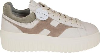 Hogan Low-Top Nappa Leather Sneakers with Suede Detail