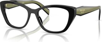 Prada 19Wv Zonnebril - Dames - Accessoires - Zwart - Maat: 53 MM Zijde