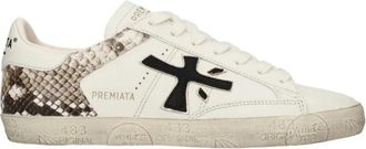 Premiata Stevend 8497 - Dames - Sneakers - Wit - 36 EU - Leer - Schoenen