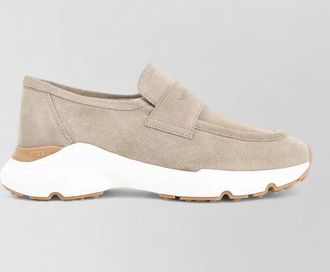 Tod's runner sneakers contrast sole rubber slip on