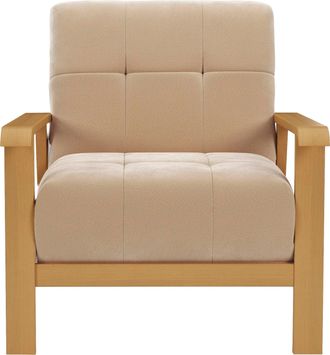 Sit&more Sessel »Billund« Armlehnen aus eichefarbigem Buchenholz, verschiedene Bezüge und Farben