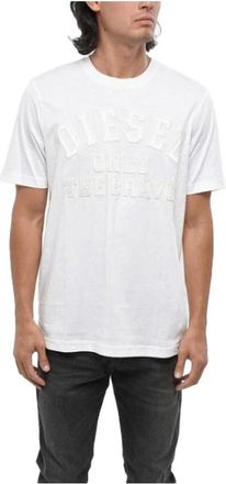 Diesel Heren, Tops, Wit, Maat: 2XL Katoen