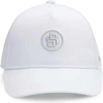 BOSS Kids twill cap with Double B monogram