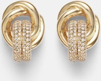 Stone and Strand Orecchini in oro 14kt con diamanti