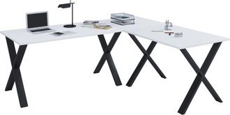 ebuy24 Vcm Vcm Escritorio De Madera Escritorio Esquinero Liso 130x130 L Forma Izquierda O Derecha Placa De Mesa De Trabajo 50 Cm De Profundidad Mesa De Orden