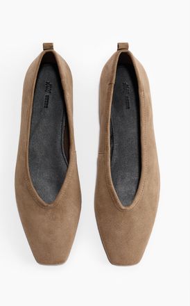 H&M Ballerinas aus Leder - Beige