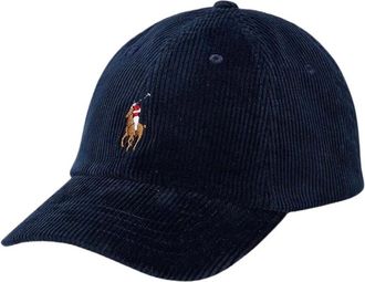 Polo Ralph Lauren Cappellino da baseball in velluto a coste - - Accessories - Uomo - Blu - ONE SIZE