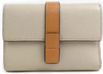 Loewe Pre-owned Wallets, female, Gray, Size: ONE SIZE Pre-owned Leather Wallet