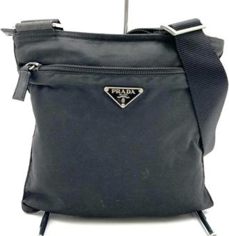 Prada Pre-owned Cross Body Bags, female, Blue, Size: ONE SIZE Pre-owned Nylon prada-bags