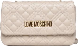 Love Moschino White Polyurethane Quilted Shoulder Bag