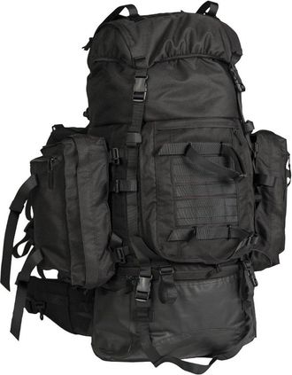 Mil-Tec Mens Teesar Backpack, Black, 100 Liter