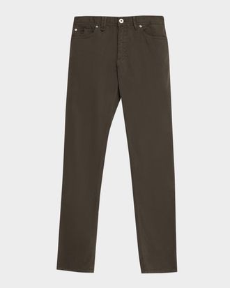 Brioni Men & apos;s Cotton Stretch 5-Pocket Pants