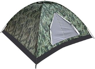 Trade Shop Trade Shop - Tenda Da Campeggio Militare 2 Posti Con Rete Anti Insetti 200x140x100 Cm 4096182
