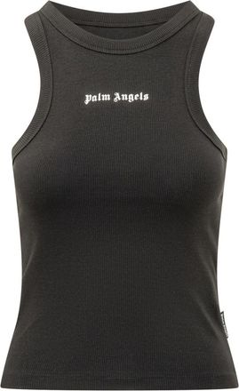 Palm Angels Black Crew Neck Top