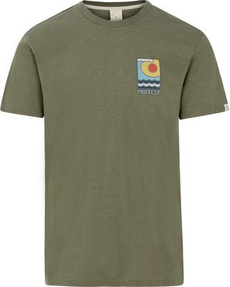 Protest T-Shirt PROTEST T-SHIRT PRTRUDGE, Herren, Gr. S, gr&uuml;n (artichoke gr&uuml;n), Obermaterial: 100% Baumwolle CO., Shirts T-Shirt