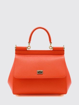 Dolce & Gabbana Sicily Mini Handbag in Grained Calfskin Leather