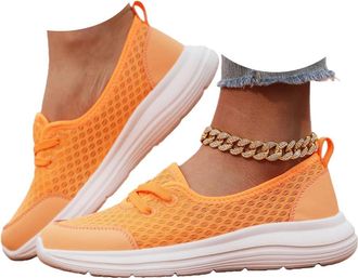 Generic Orthopedic Shoes for Women 2026 Wide Width Soft Sole Mesh Cushion Sole Comfortbale Wedge Sneakers Breathable Slip On Arch Support Non-Slip Shoes Knit 
