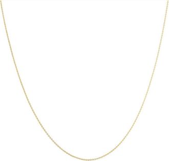 Pompeii3 14k Yellow Gold 0.7 millimeters Cable Necklace (18 inches)