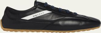 Alexander McQueen Mens Boxe Nappa Leather Low-Top Sneakers