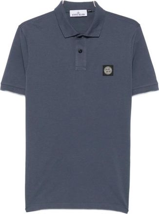 Stone Island Tops, Heren, Blauw, 2Xl, Katoen, Pique Polo Shirt