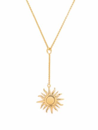 Dinny Hall 22kt gold vermeil Sun pendant necklace