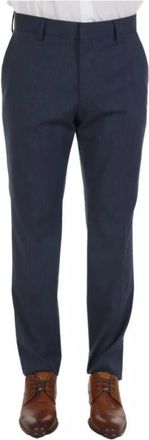HUGO BOSS H-Genius-Mm-224 Broeken - Heren - Nette broeken - Blauw - XL - Katoen - Broeken