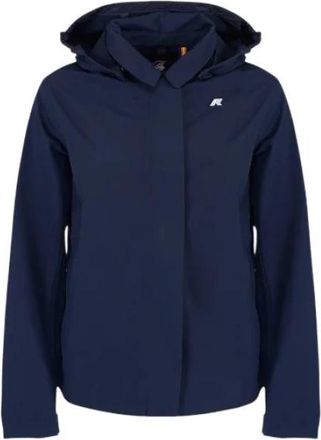 K-Way K51453W Jas - Dames - Zomerjassen - Blauw - XL - Katoen - Jassen