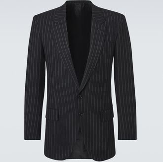Tom Ford Striped wool twill blazer