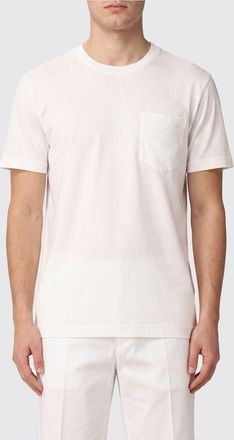 Dolce & Gabbana T-shirt in cotone a girocollo con tasca a toppa sul petto