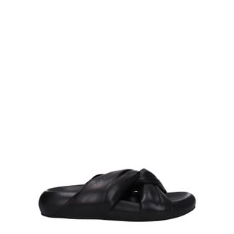 Marni Bubble Loafers En Klompen Dames Leer Zwart