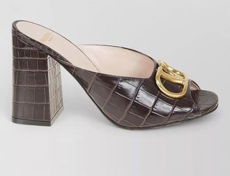 Valentino Garavani vlogo signature slide mules block heel