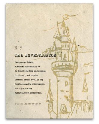 Ready2HangArt Ready2hangart The Investigator Wrapped Canvas Wall Art By River City Street Poet