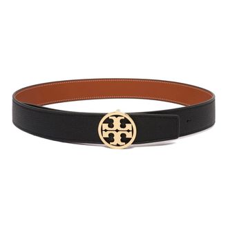 Tory Burch Tory Burch, Belts, female, Black, Size: S Miller Reversible Belt