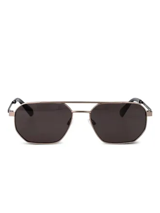 Calvin Klein Jeans rectangular-frame sunglasses - men - Metal - 56 - Grey