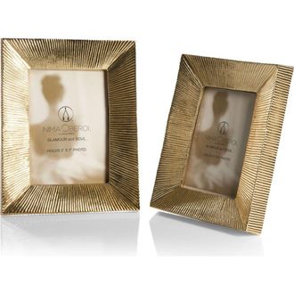 Lunares Miyake Frame in 5 X 7 - Gold at Nordstrom, Size 5Ft 0In X 7Ft 0In