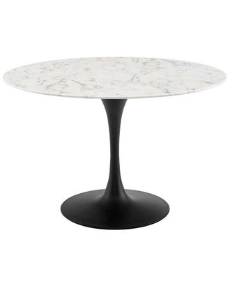 ModWay Lippa 47In Round Artificial Marble Dining Table