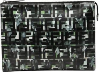 Fendi Pre-owned Nylon Clutch - Dames - Vintage Clutch - Zwart - ONE Size - Nylon - Vintage