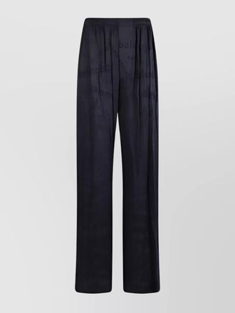Balenciaga silk oversized wide-leg trousers