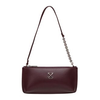 Off-white Tassen, Dames, Rood, ONE Size, Leer, Jitney Flat