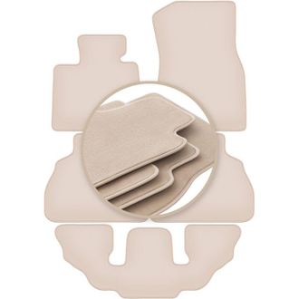 OEM Alfombrillas Beige Premium Para Bmw X7 G07 7 Plazas 2019-2022