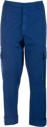 Dondup Slim-fit broek - Heren - Slim Fit Broeken - Blauw - W31 - Katoen - Broeken