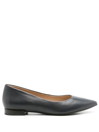 Sarah Chofakian Francesca leather ballerina shoes - Blue