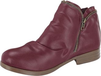 Generic Cowboy Boots Women Ankle - Solid Color Warmth Winter Horseshoe Heel Shoes Side Zipper Low Heel Block Combat Boots Comfortable Chelsea Shoes Fashion Ca