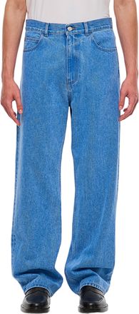 Marni Loose-Fitting Five-Pocket Denim Trousers With Classic Closure
