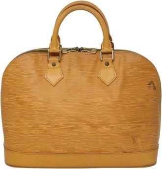 Louis Vuitton Pre-owned Handbags, female, Yellow, Size: ONE SIZE Pre-owned Vintage Epi Leather Alma Handbag