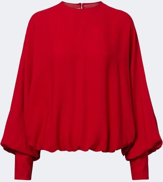 Valentino Blusa de georgette de seda
