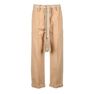 Alysi Broek - Dames - Straight fit broeken - Veelkleurig - XS - Katoen - Broeken