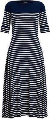 Ralph Lauren STRIPED COTTON MIDI DRESS