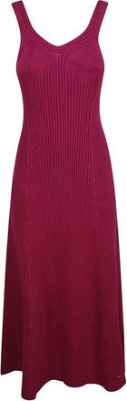 Jil Sander Fuchsia Jurk - Dames - Maxi kleedjes - Roze - XS - Kleedjes